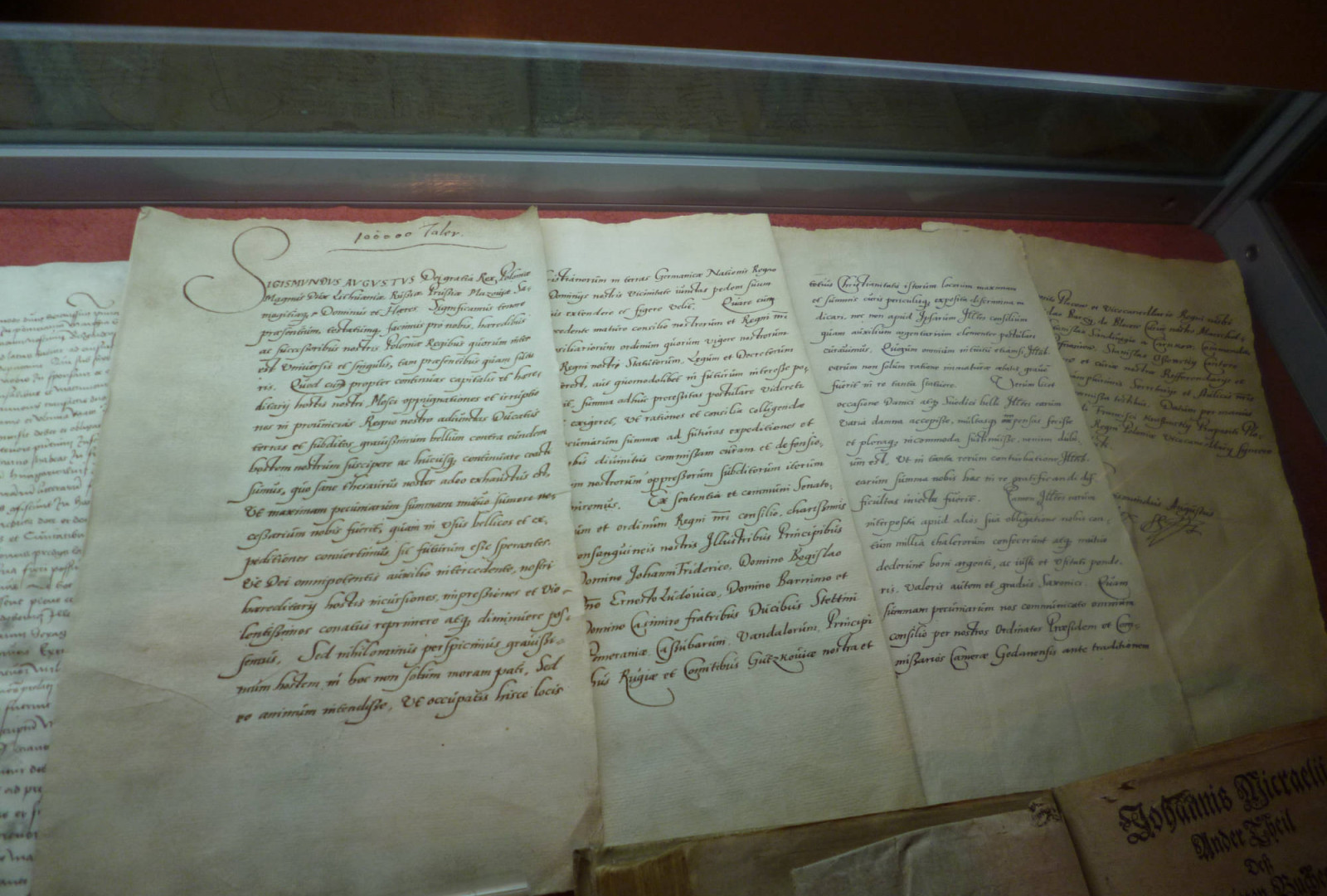 Brief von Zygmunt August an die Fürsten von Pommern