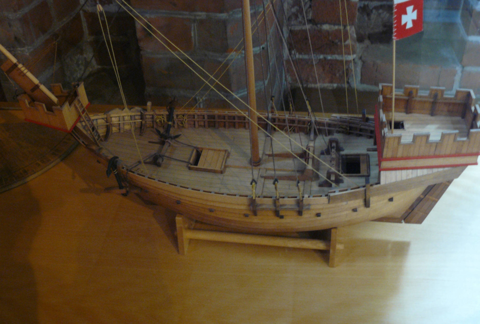 Modell Handelsschiff zur Hansezeit